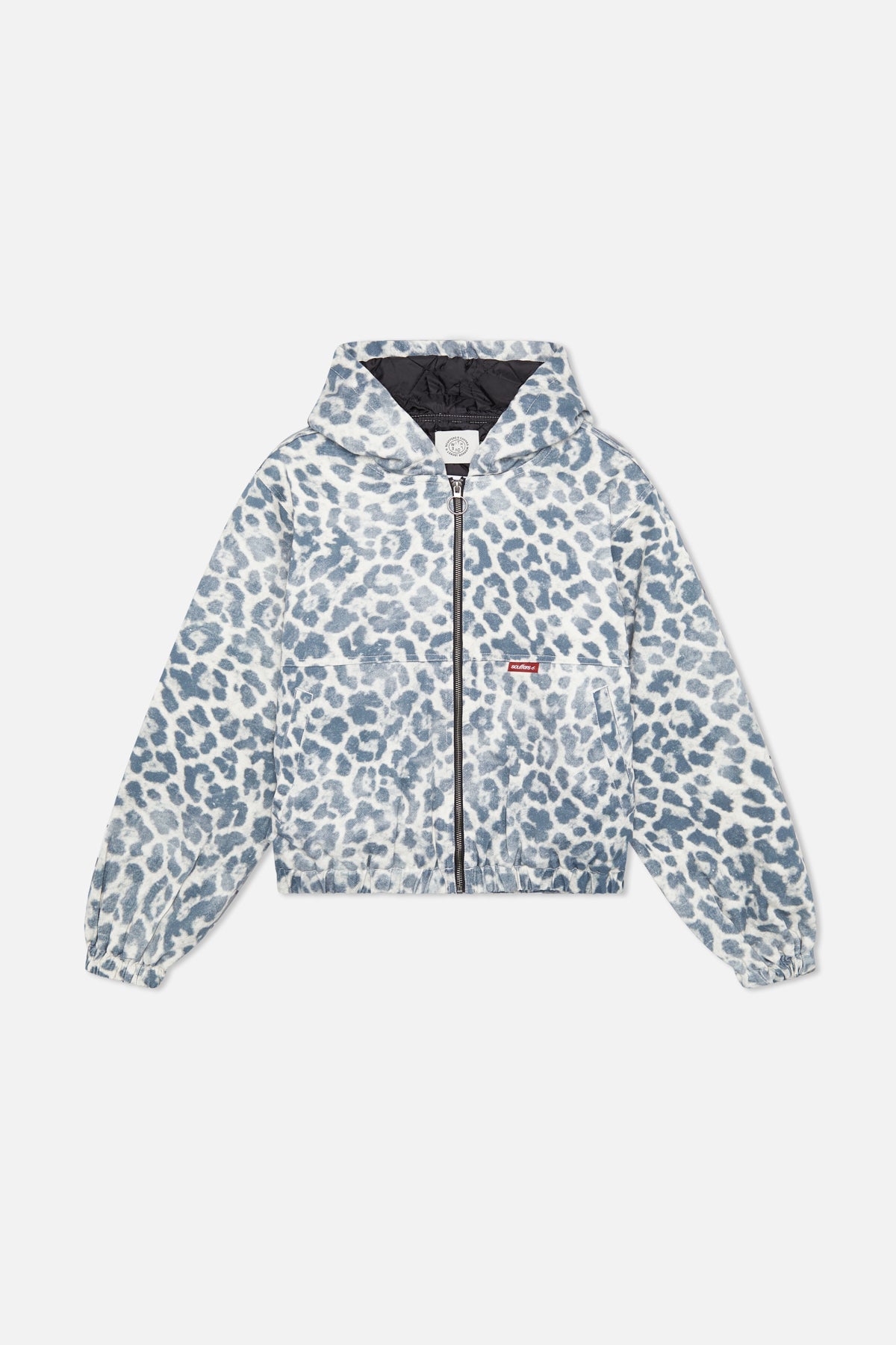 Chaqueta de trabajo con estampado de leopardo