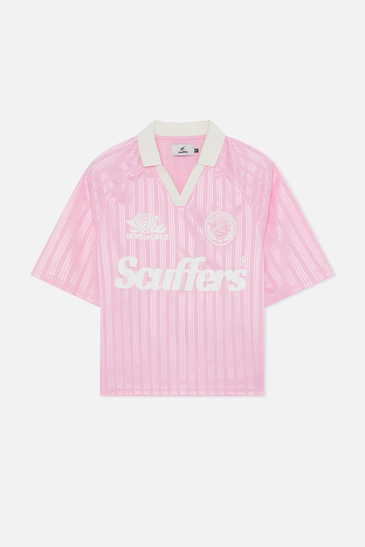 Camiseta de fútbol rosa perla