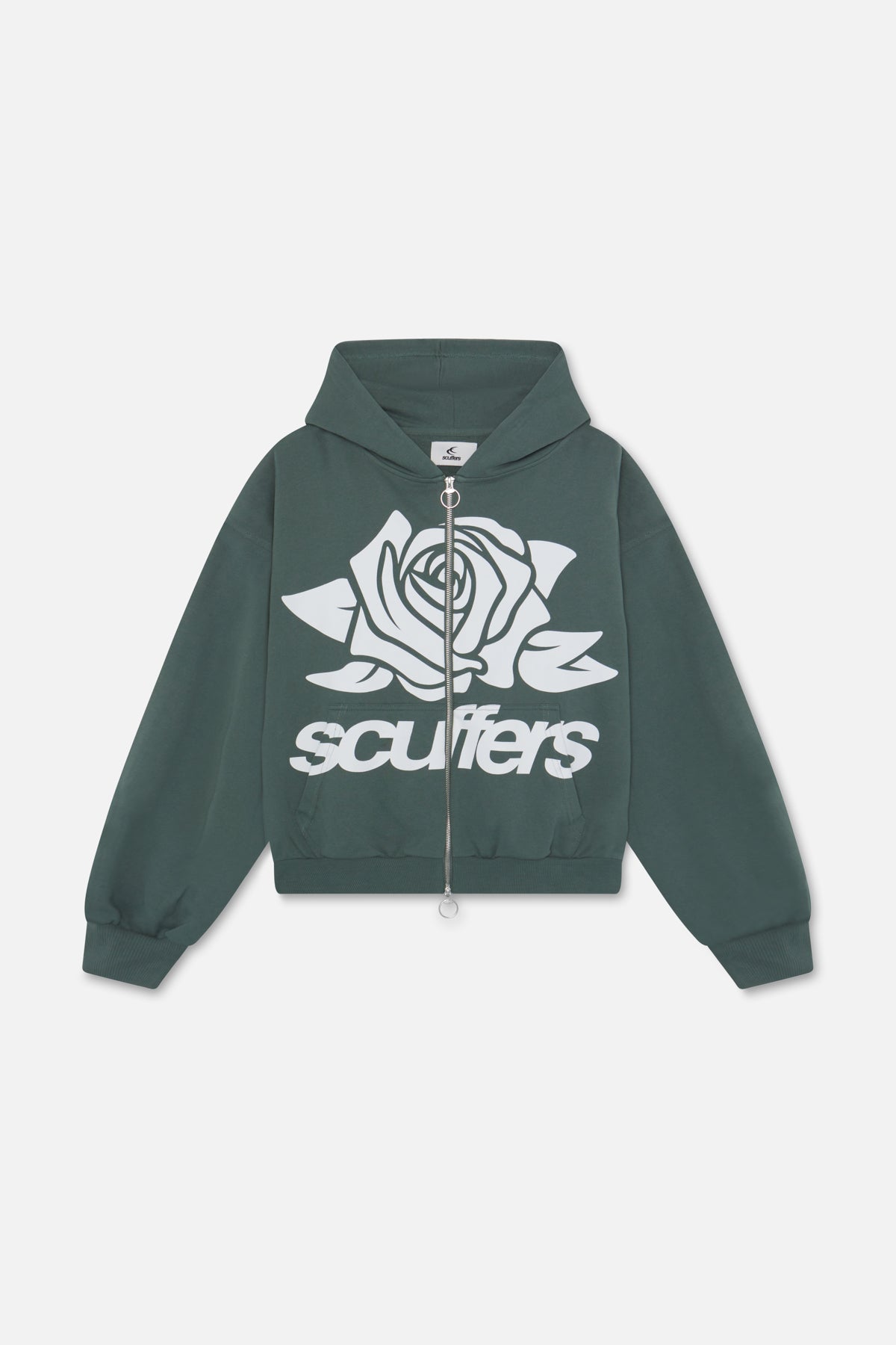 Cremallera verde para niña