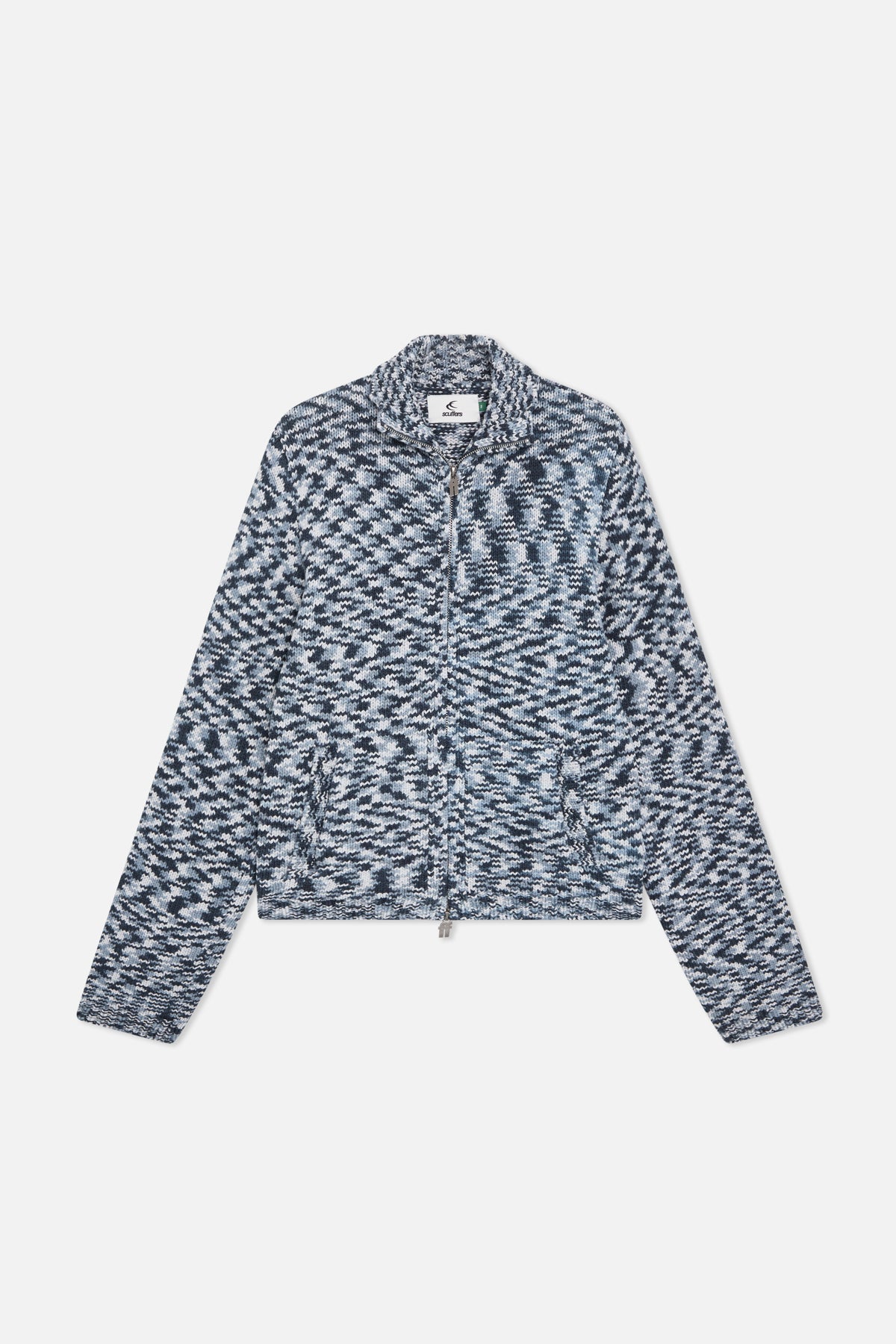 Cremallera de punto gris tropical