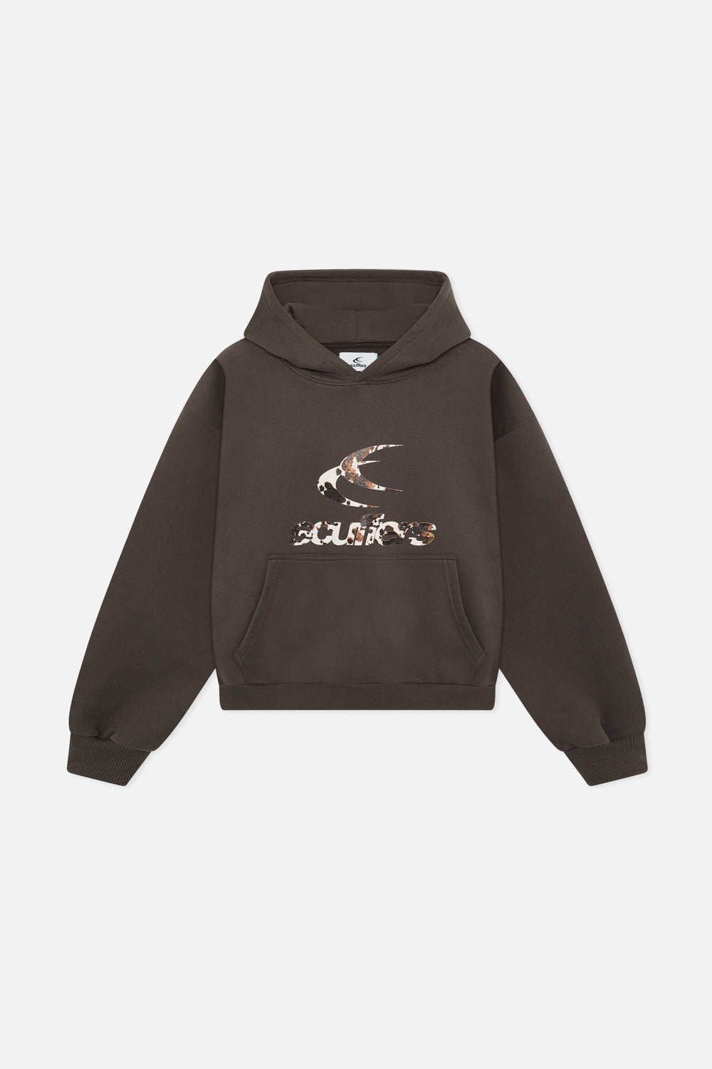 Sudadera con capucha marrón safari