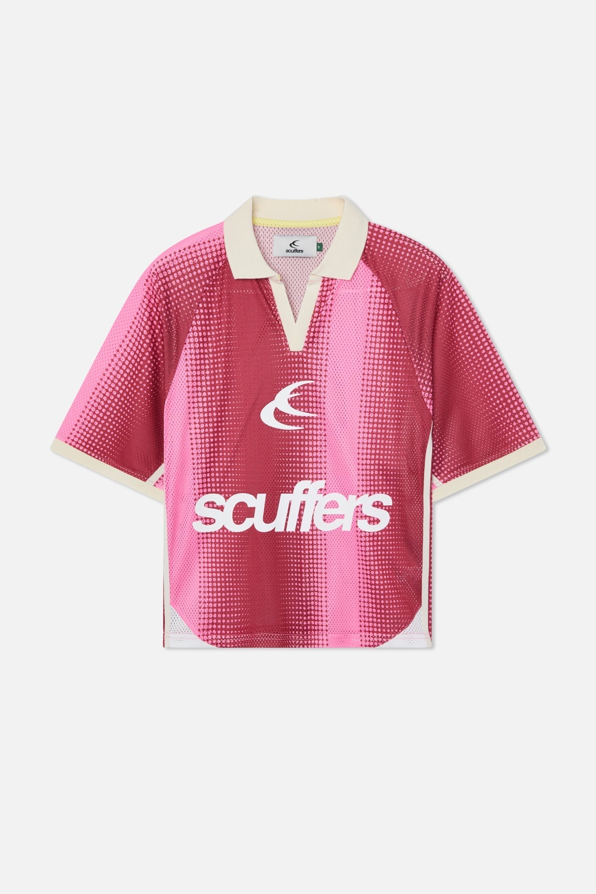 Camiseta roja y rosa de Frequency