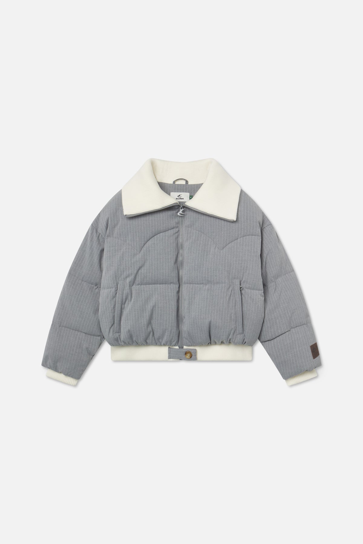 Chaqueta acolchada Donatello gris claro