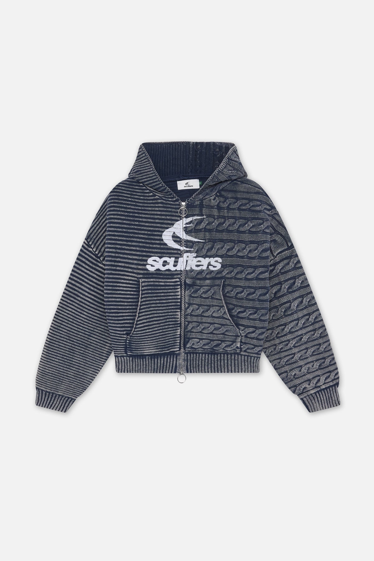 Cremallera de punto azul marino Frenchie