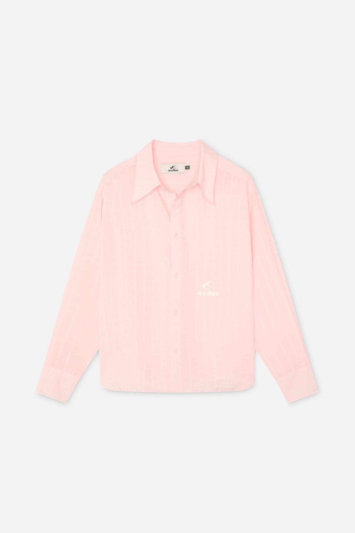 Camisa salmón de verano de los años 70