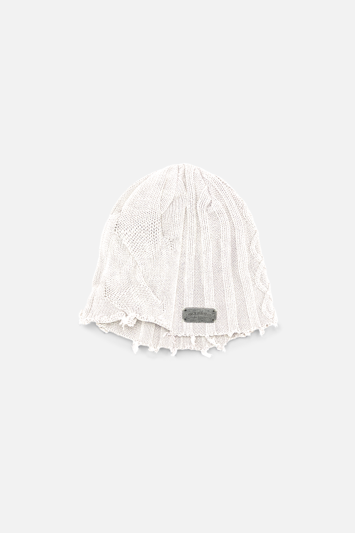 Gorro blanco tipo gabardina