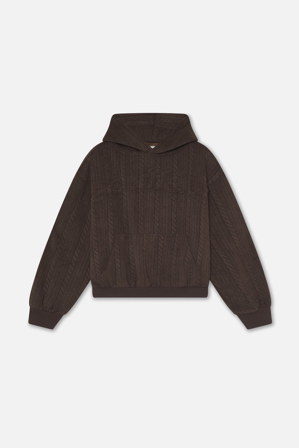 Sudadera con capucha marrón Bodega