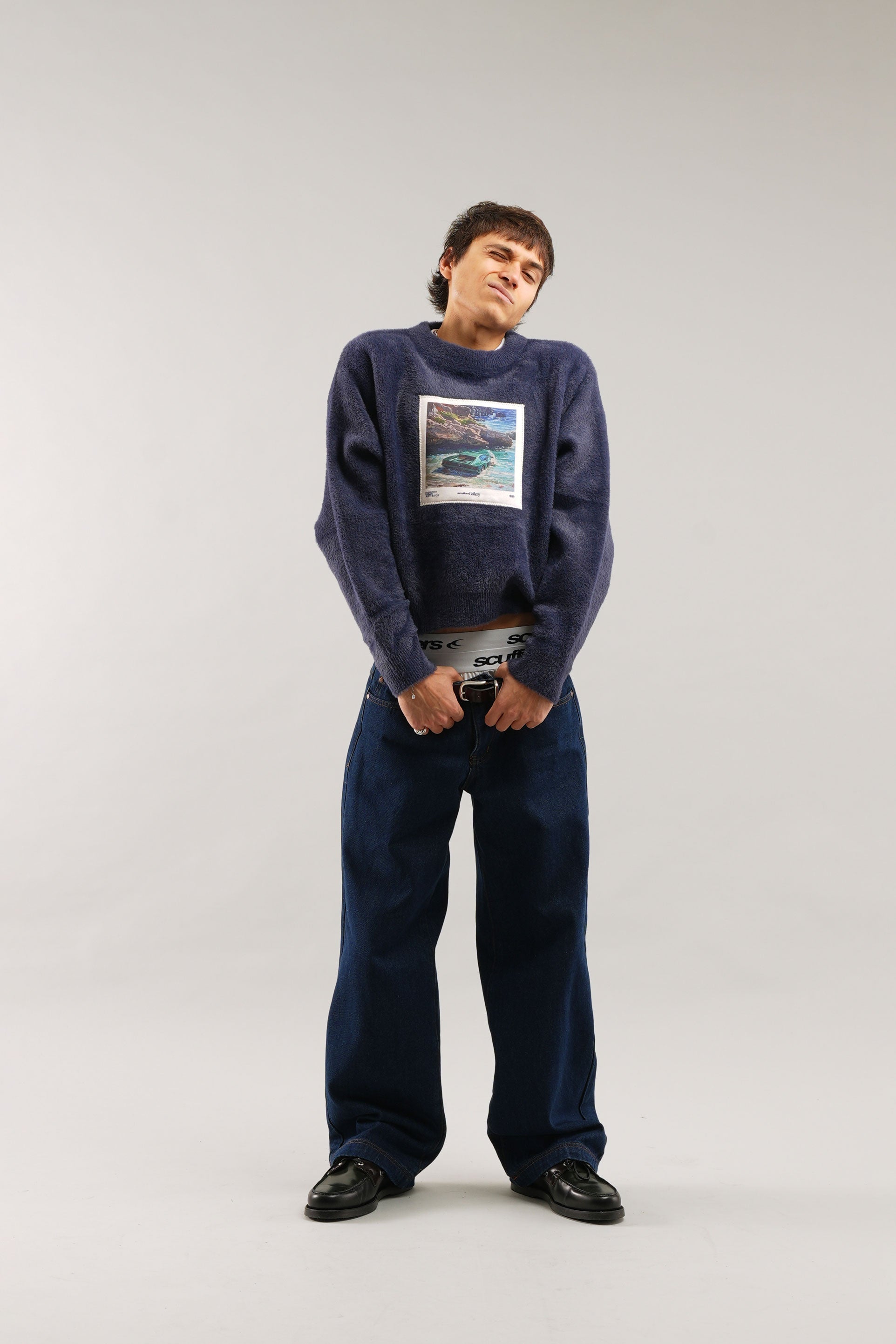 Aceite #1 Tejido azul marino