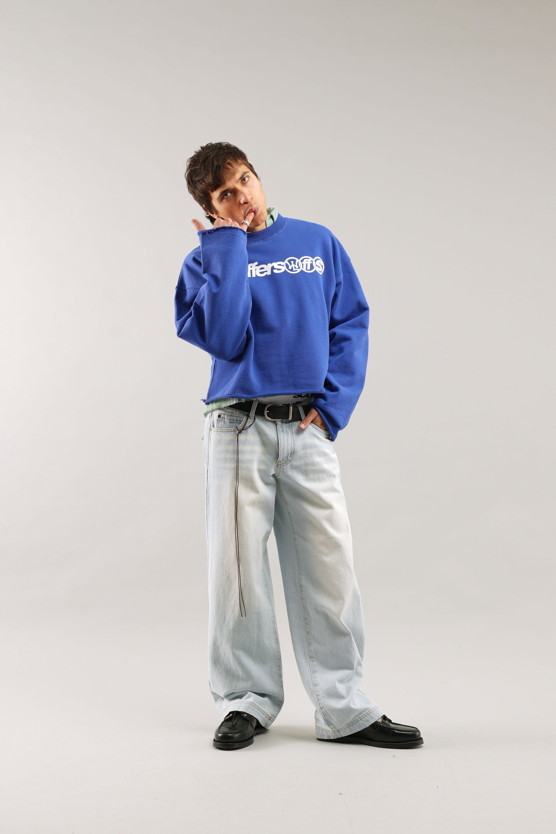 Sudadera azul real New Age