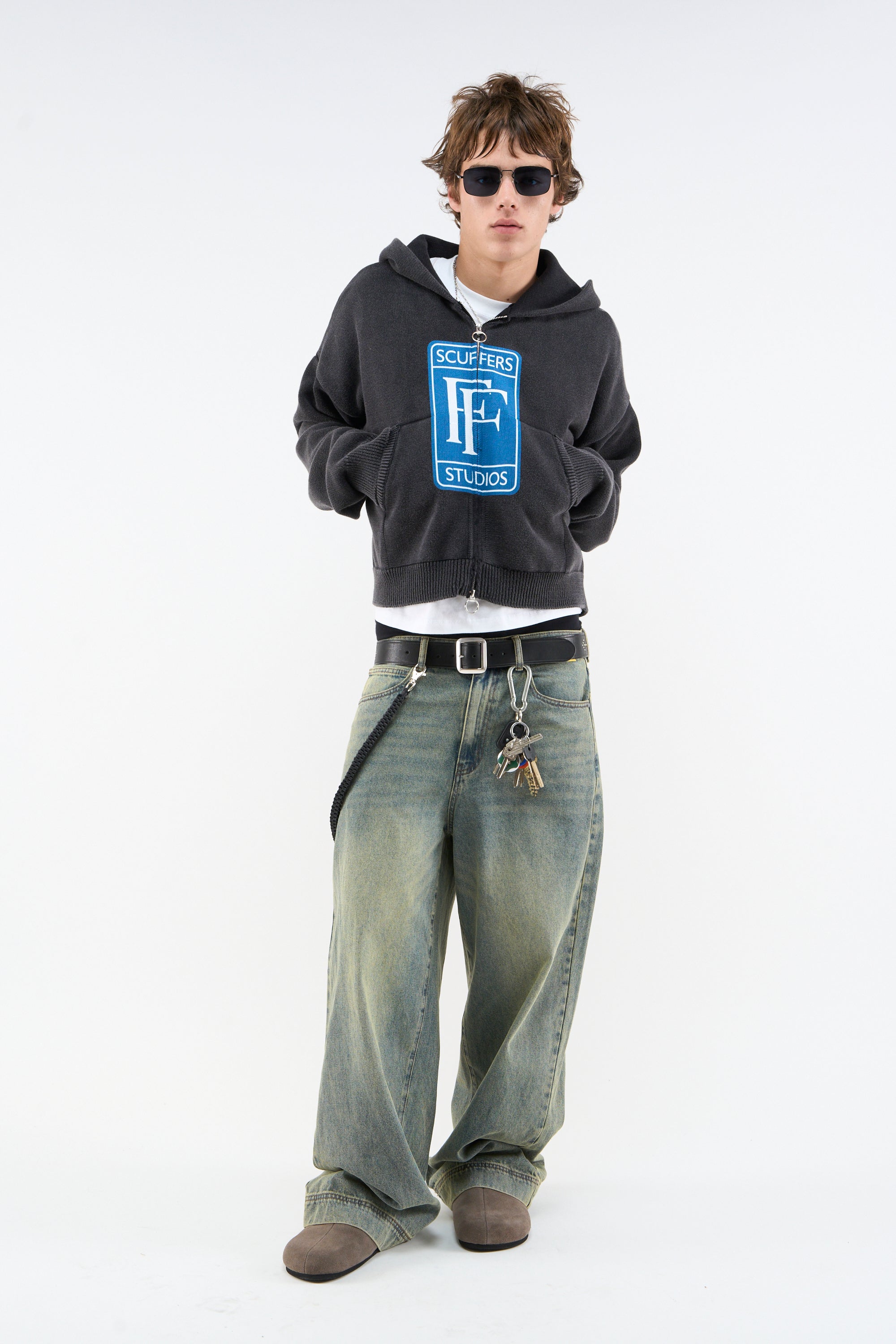 Cremallera de punto oscuro Rolly