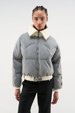 Chaqueta acolchada Donatello gris claro