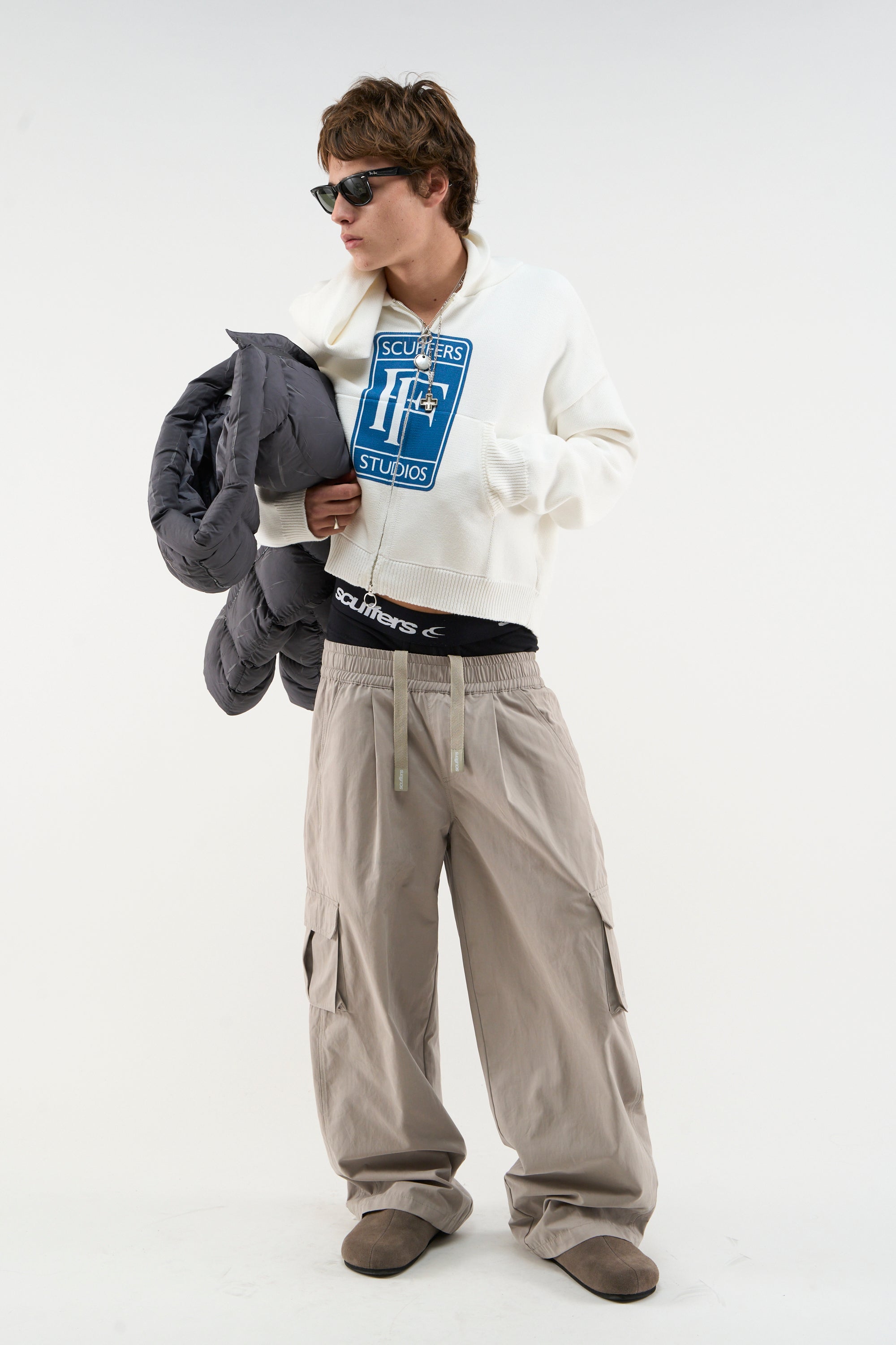 Cremallera de punto blanca Rolly