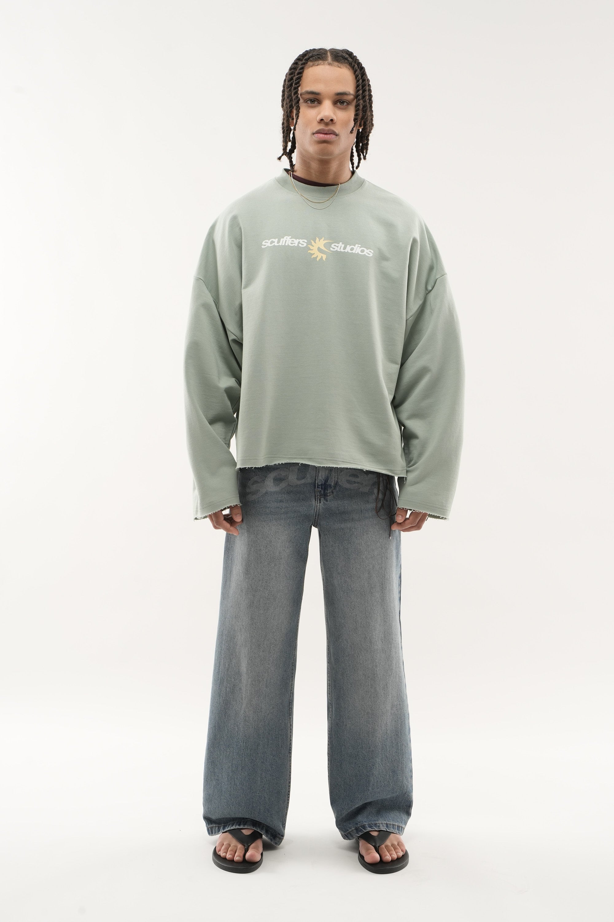 Sudadera verde claro Not Ibiza Again