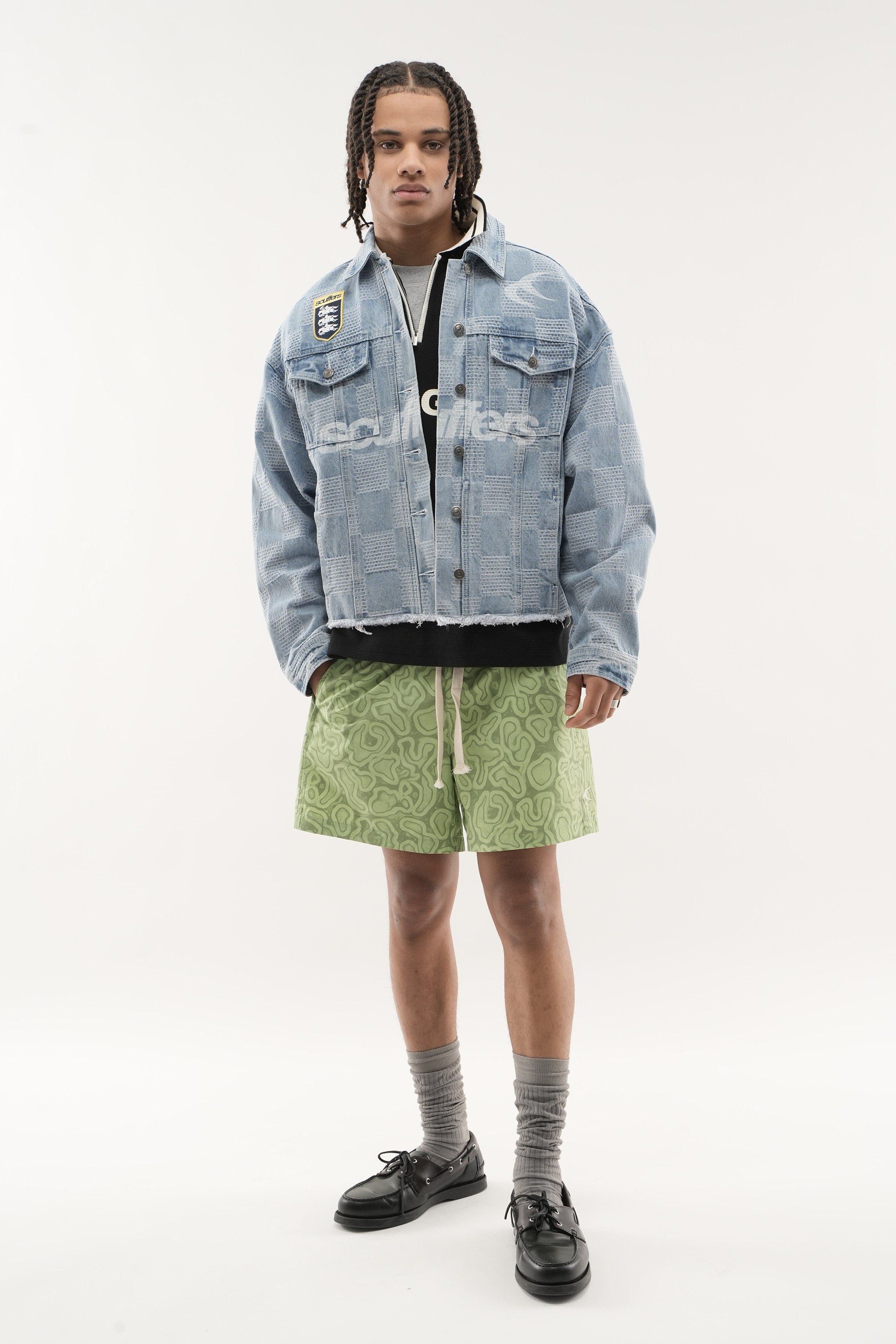 Chaqueta azul claro Bonito