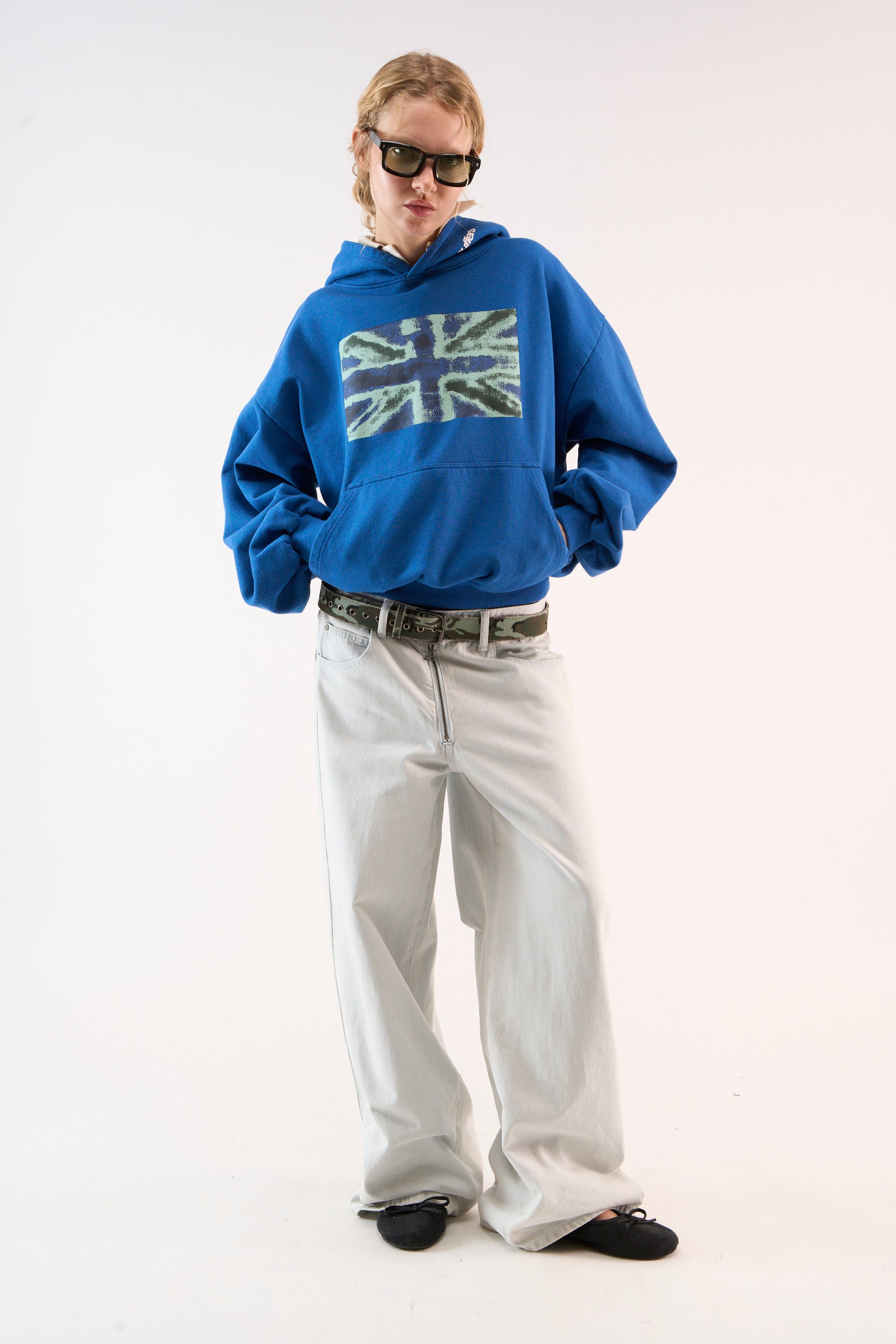 Sudadera con capucha azul de Nowhere