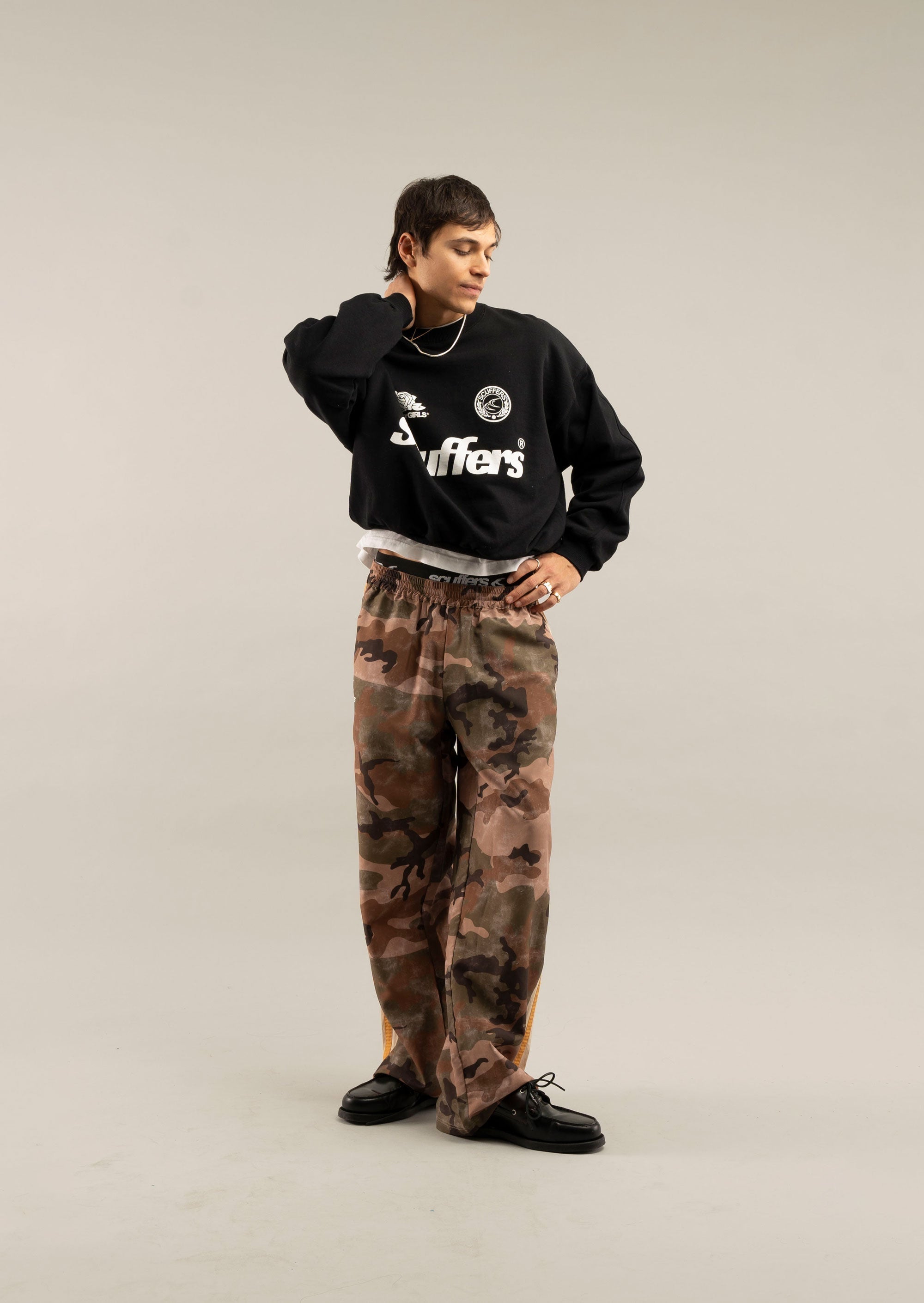 Pantalones técnicos verde camuflaje