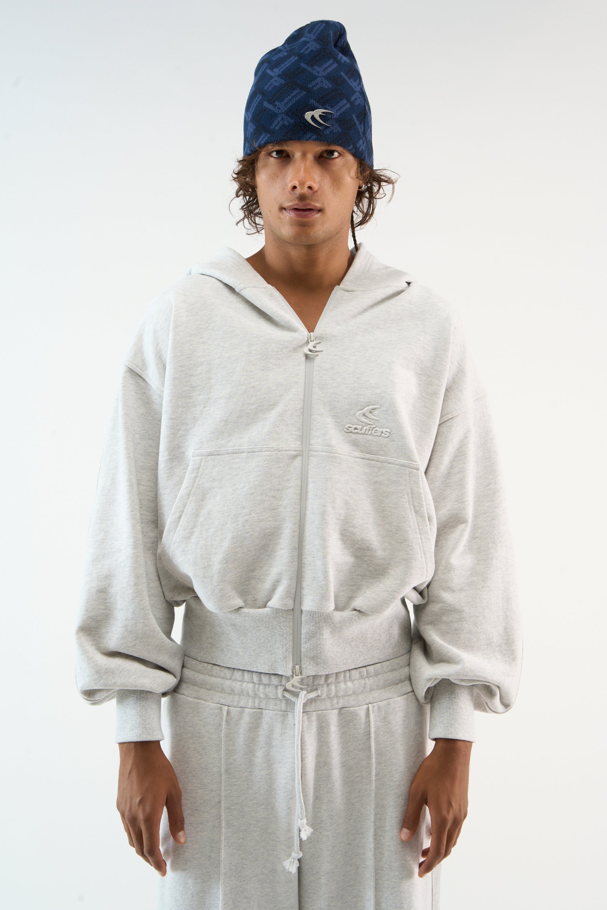 Weekender Grey Melange Zipper