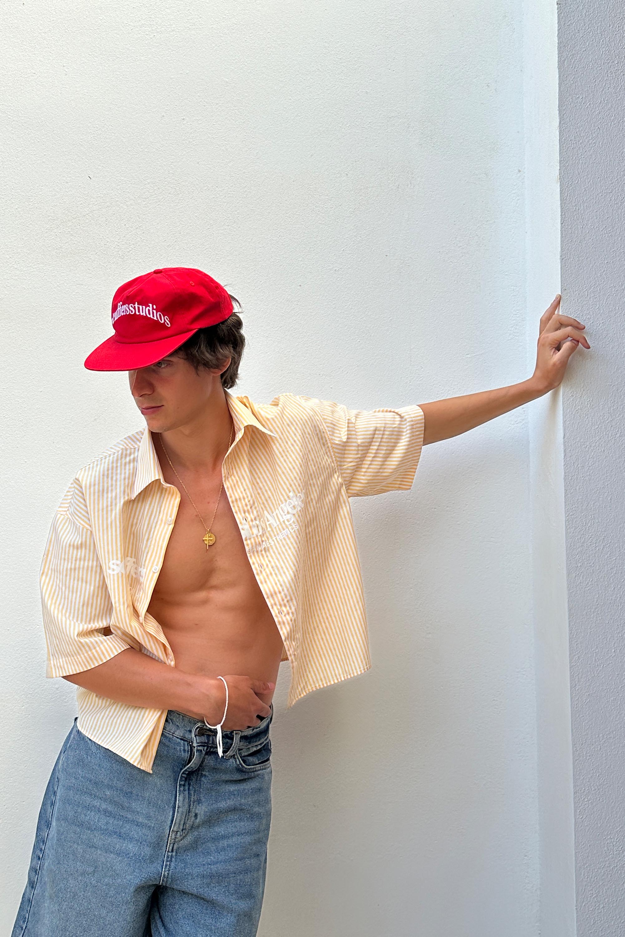 Camisa de rayas amarillas Not LA Yet