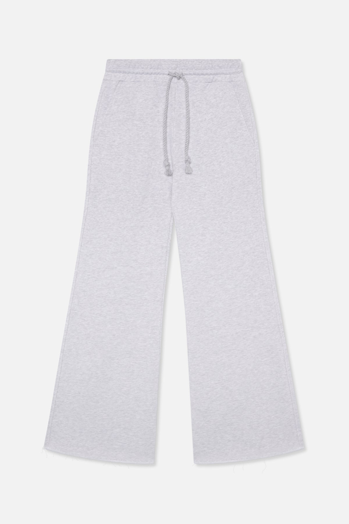 Pantalones deportivos acampanados gris claro