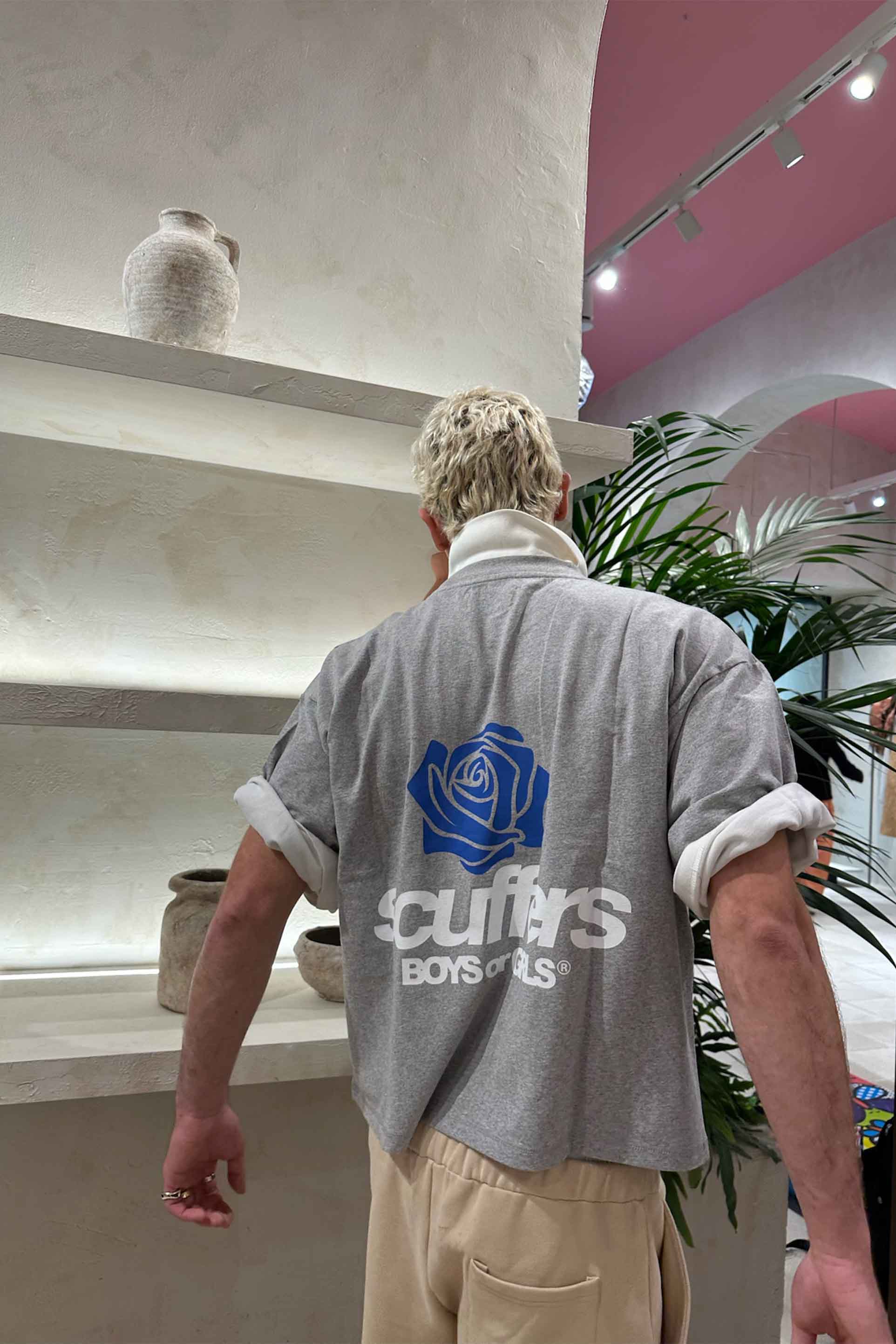 Camiseta gris claro para niño o niña