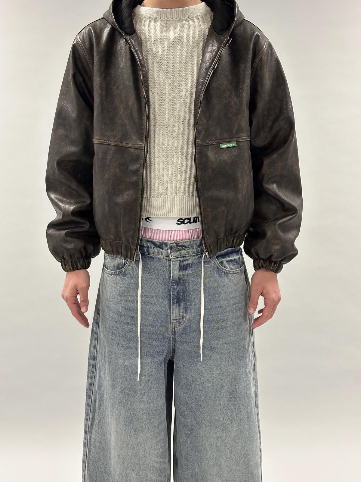 Chaqueta de trabajo marrón