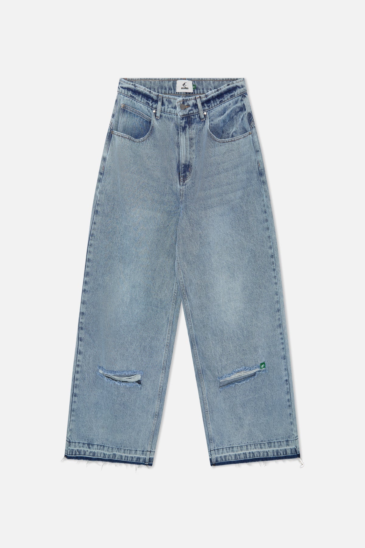 Pantalones azul claro desnudos