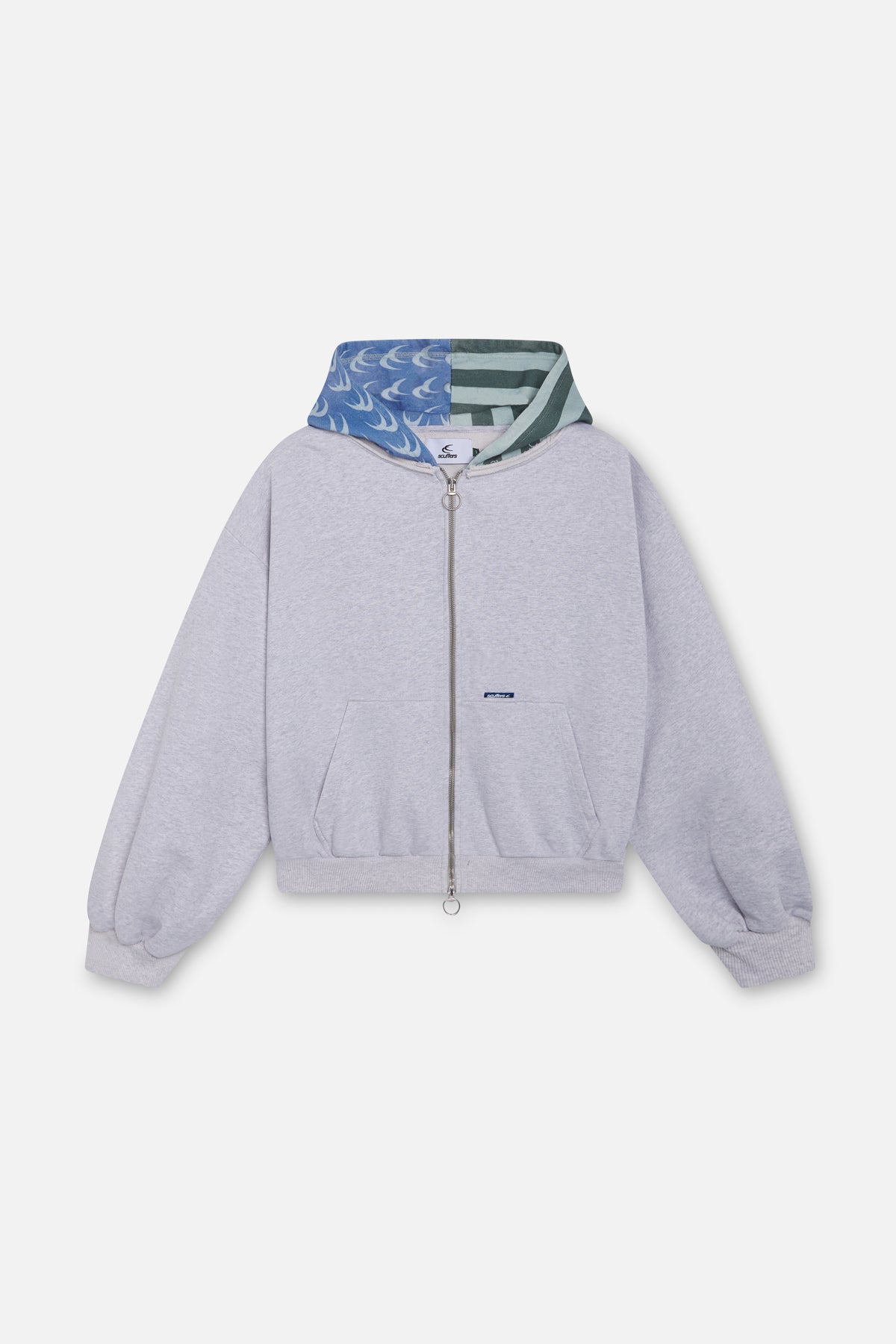 Sudadera con capucha y cremallera Nowhere Grey Melange