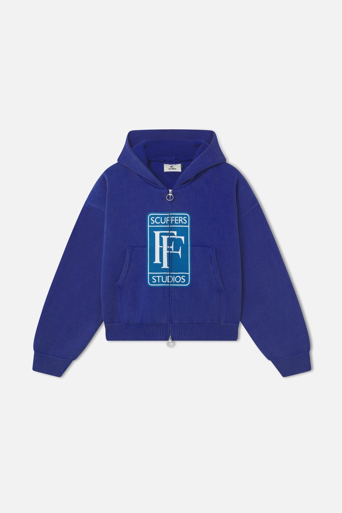 Cremallera de punto azul Rolly