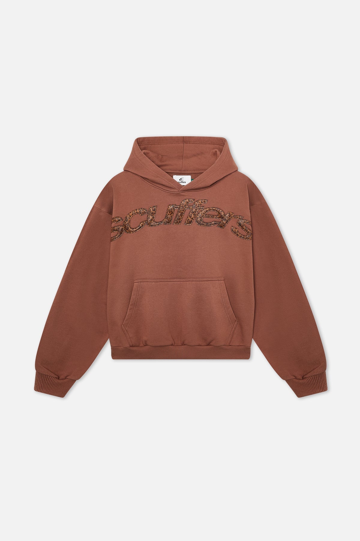 Sudadera con capucha marrón Animal