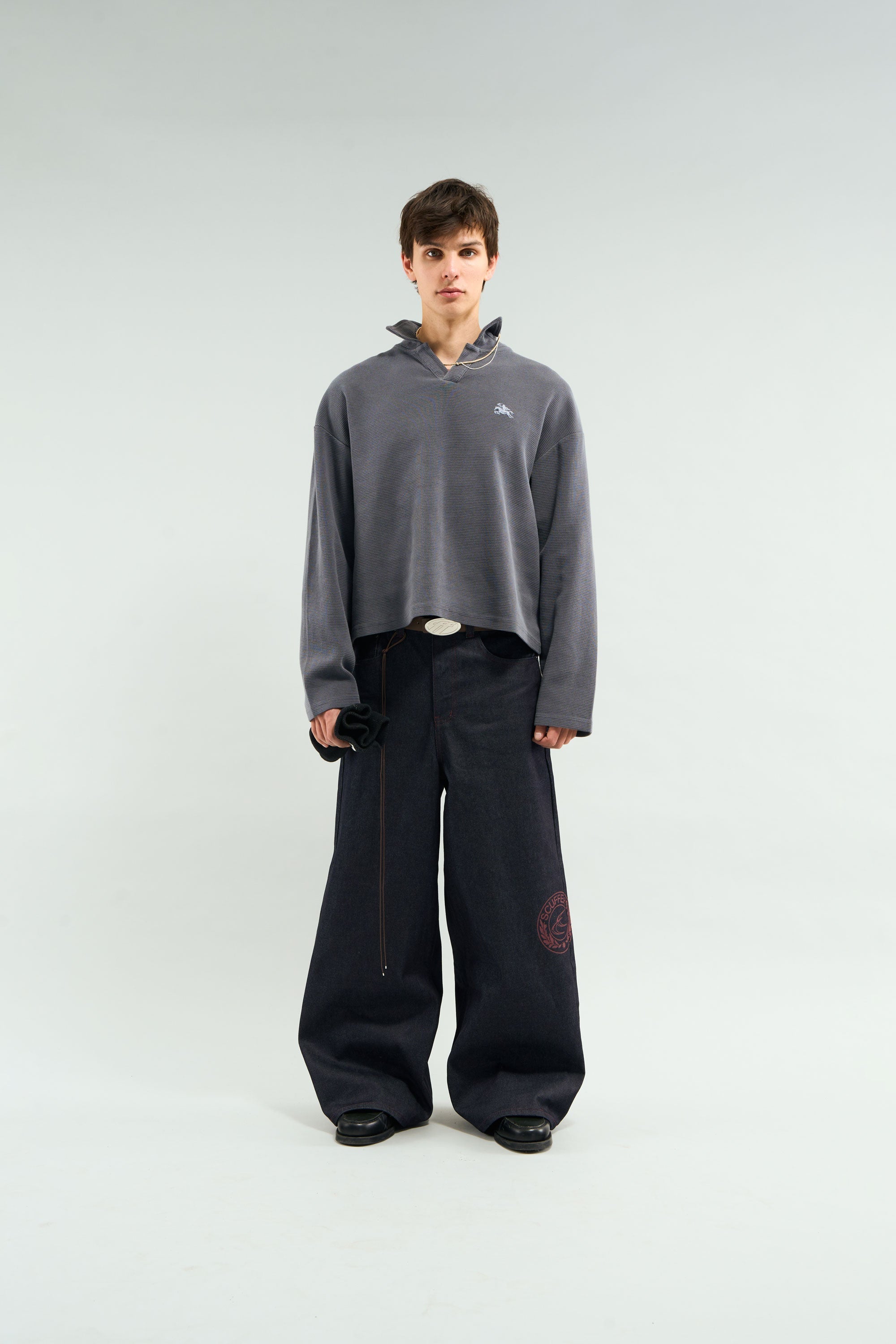 Pantalones Bimbo color burdeos oscuro