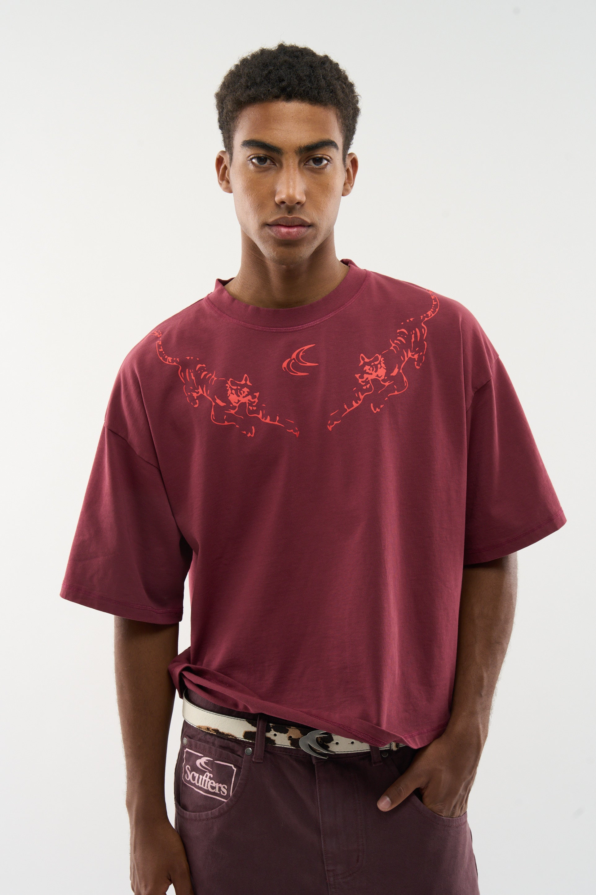 Camiseta Tiger Burgundy