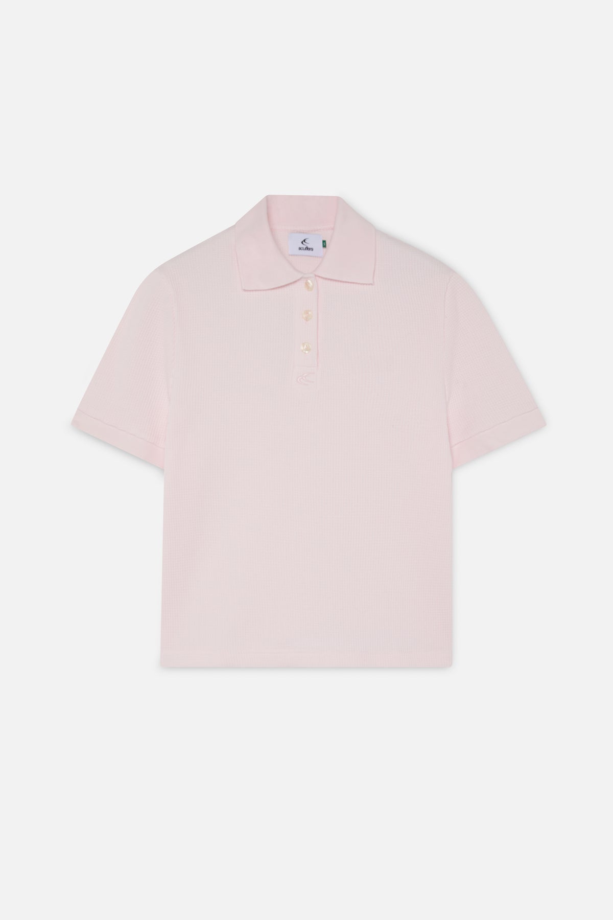 Polo rosa gofre