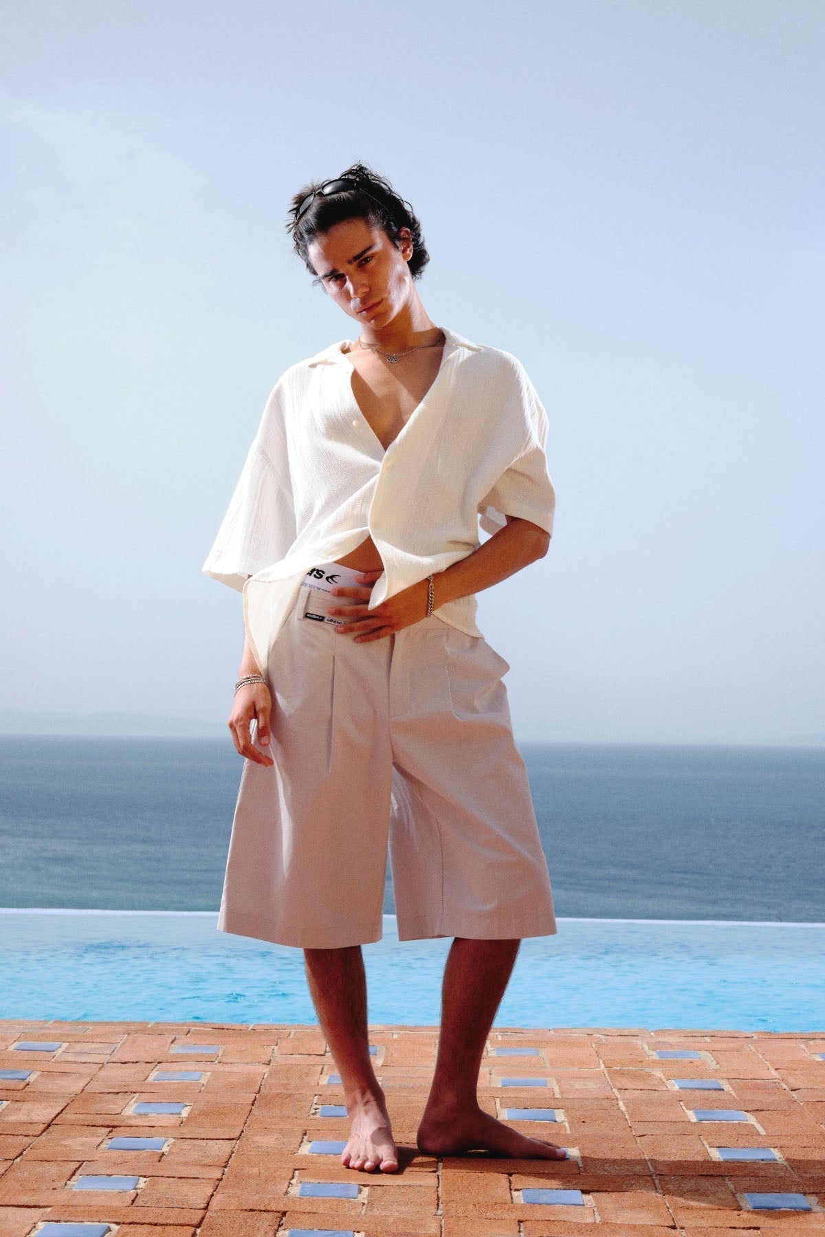 Camisa Grand Prix color crudo